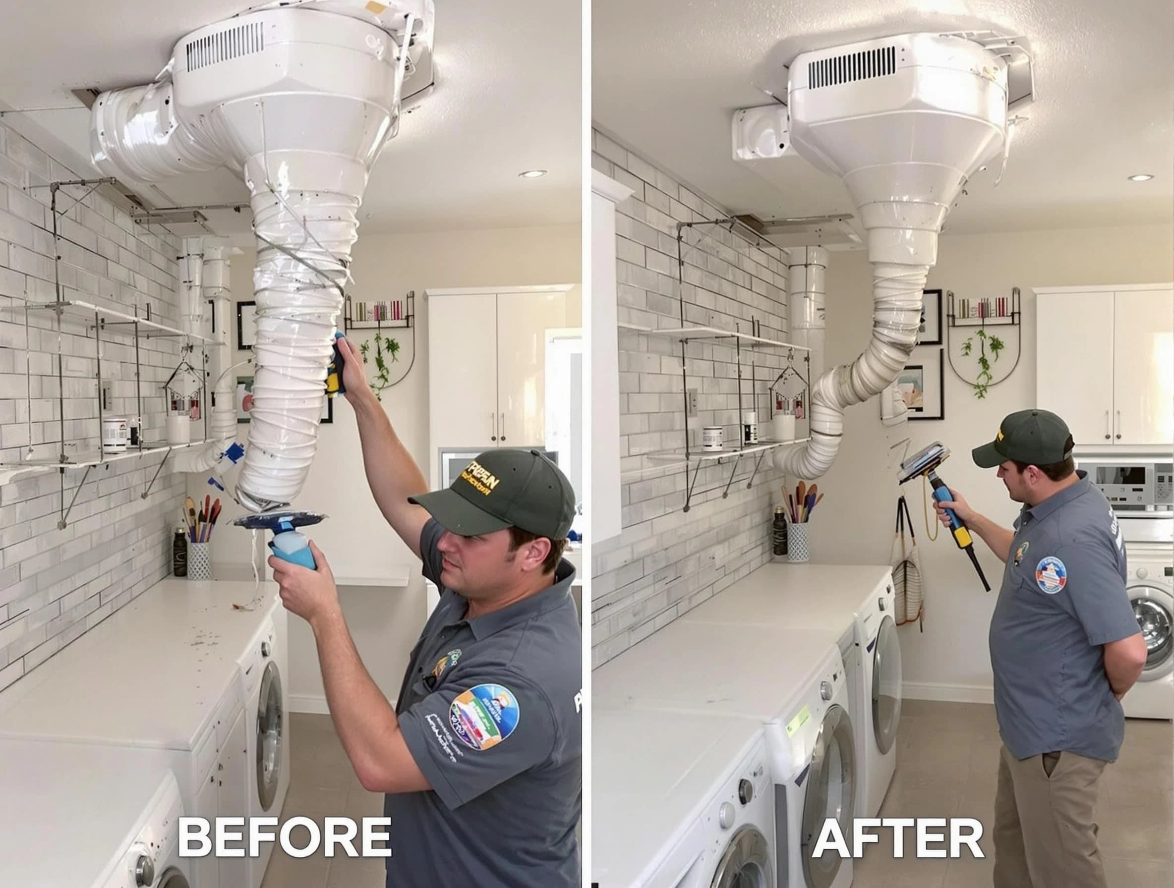 Professional dryer exhaust vent cleaning by Laurel Dryer Vent Cleaning in Laurel