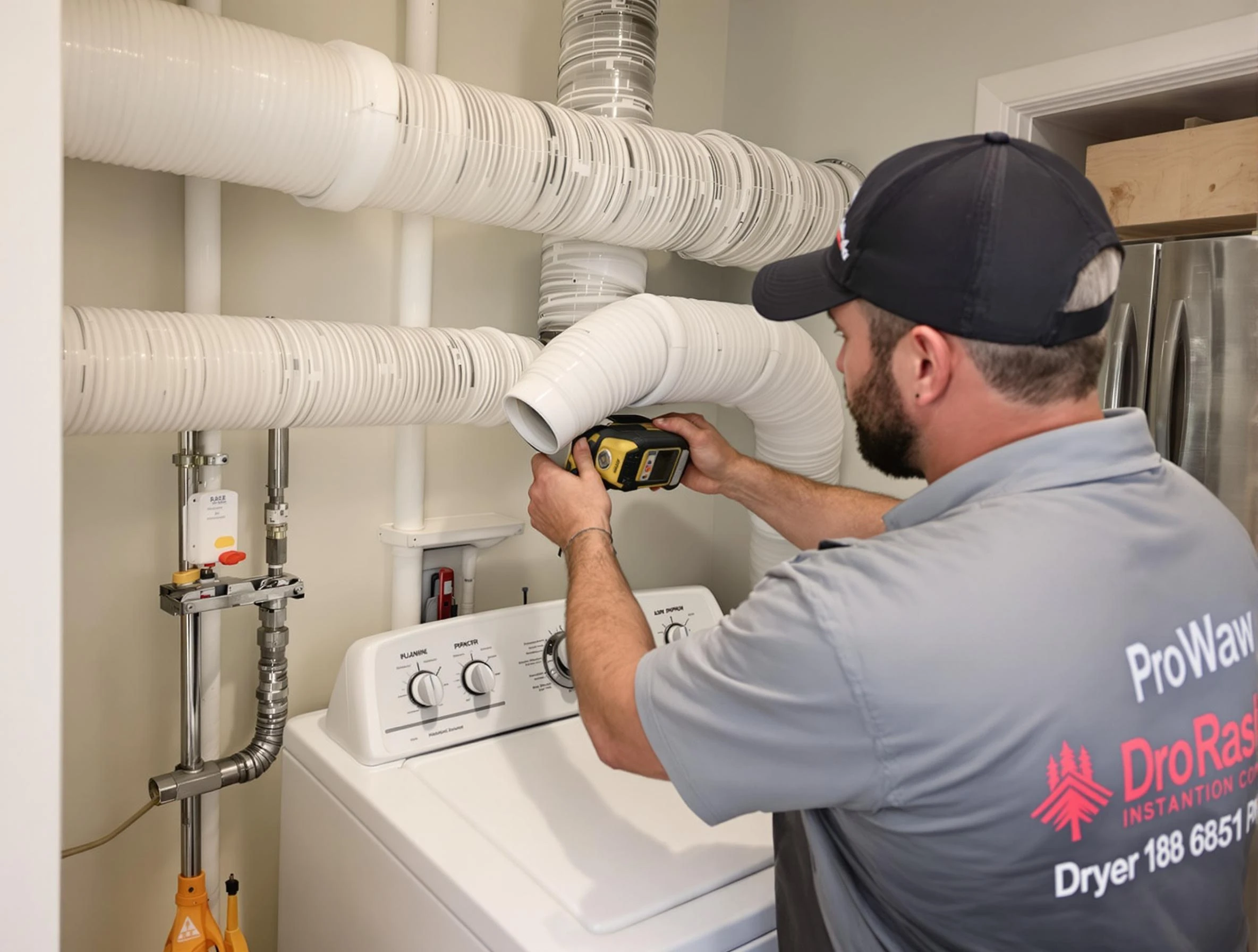Professional dryer vent hose installation by Laurel Dryer Vent Cleaning in Laurel