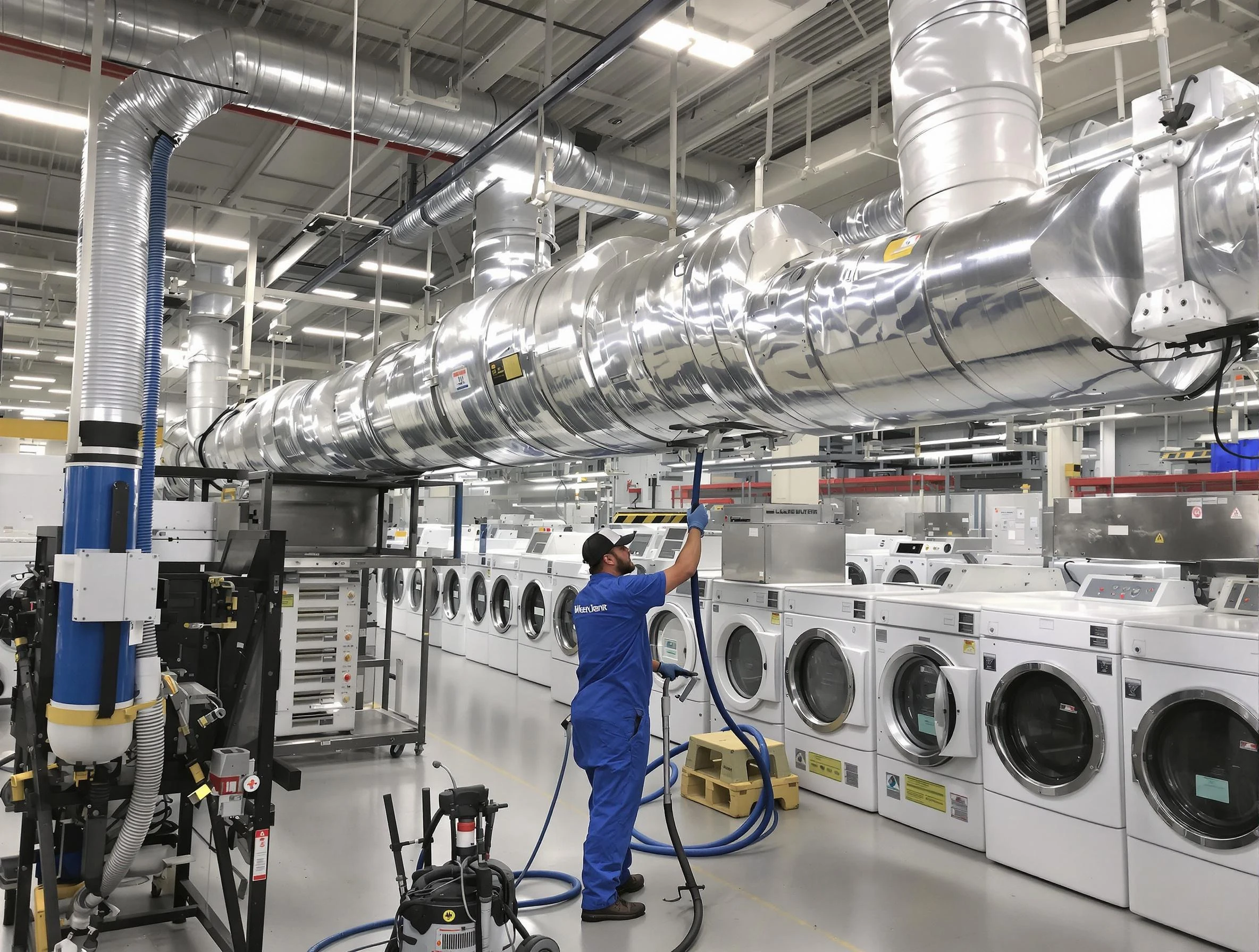 Laurel Dryer Vent Cleaning team performing heavy-duty industrial dryer vent cleaning in Laurel